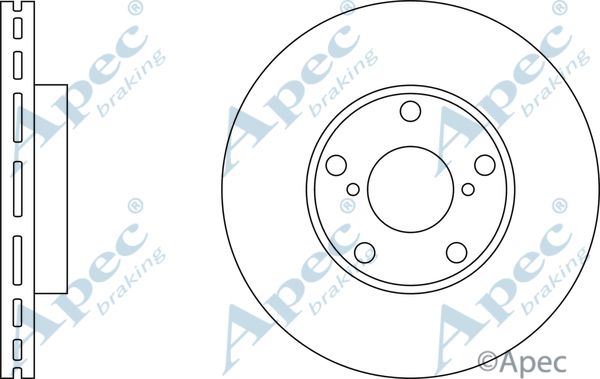 APEC BRAKING stabdžių diskas DSK2238